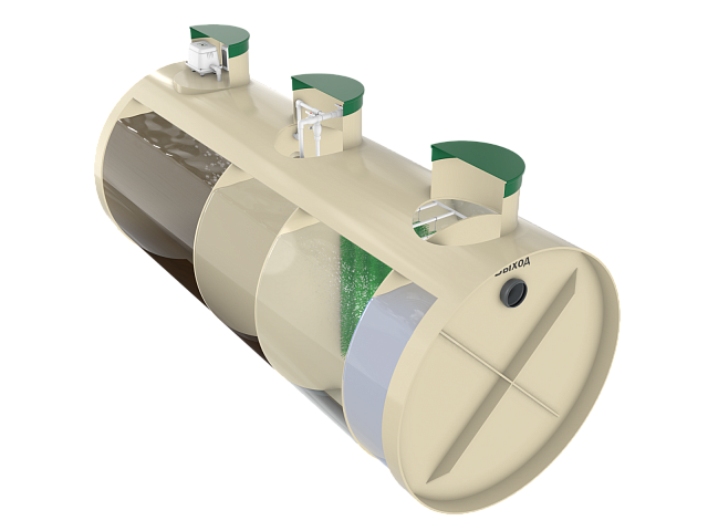 Горизонтальный септик с компрессором Вега 2