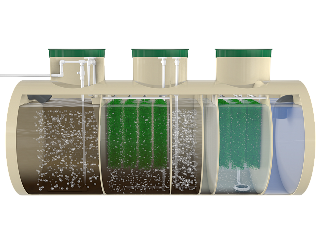 Биологический септик Гамма 0.8, для высокого УГВ