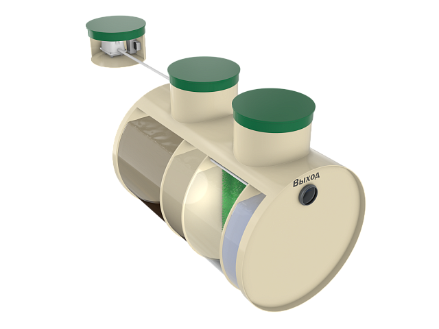 Горизонтальный септик с компрессором Вега 0.8