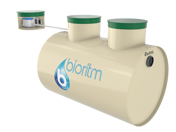 Горизонтальный септик с компрессором Вега 0.8